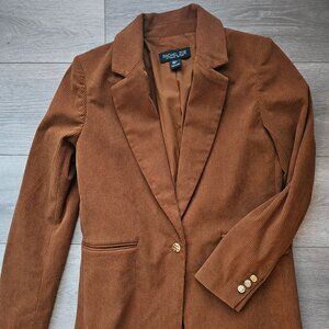 Rachel Zoe Women's tan corduroy oversized blazer jacket size small